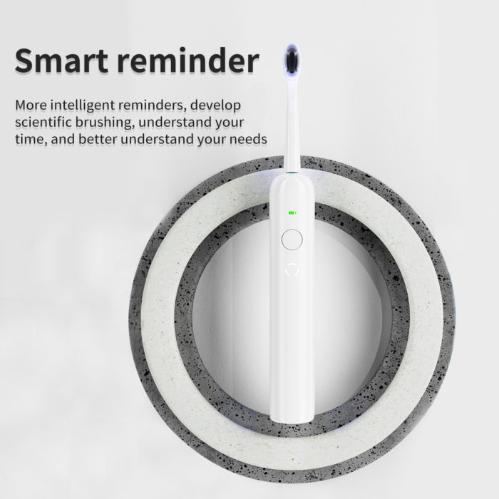 Custom Logo Design Wireless Chargeable Sonic Electric Toothbrush Soft Brush Bristles Ultraviolet Sterilization Electric Toothbrush - Image 5
