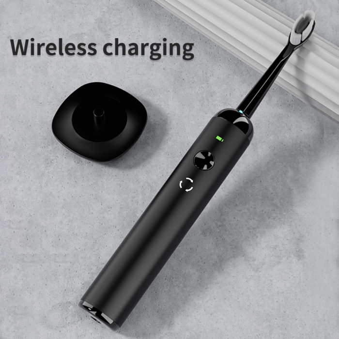 Custom Logo Design Wireless Chargeable Sonic Electric Toothbrush Soft Brush Bristles Ultraviolet Sterilization Electric Toothbrush - Image 6