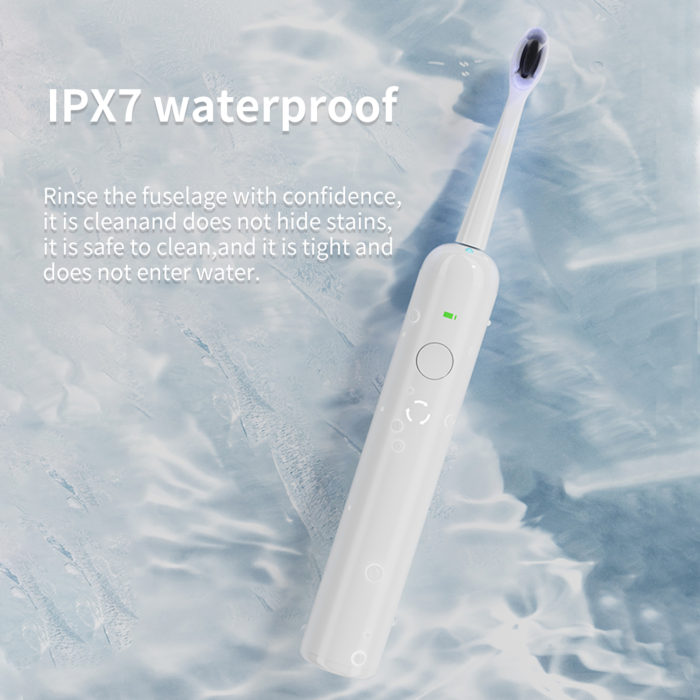 Custom Logo Design Wireless Chargeable Sonic Electric Toothbrush Soft Brush Bristles Ultraviolet Sterilization Electric Toothbrush - Image 7