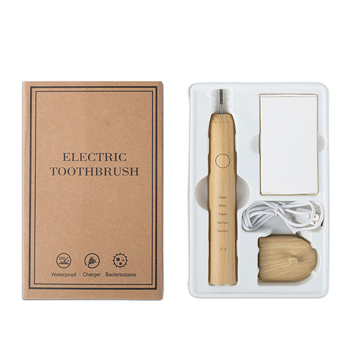 Custom Logo Toothbrush Bamboo Sonic Electric Toothbrush With Replaceable Bamboo Toothbrush Head for Adults - Image 7