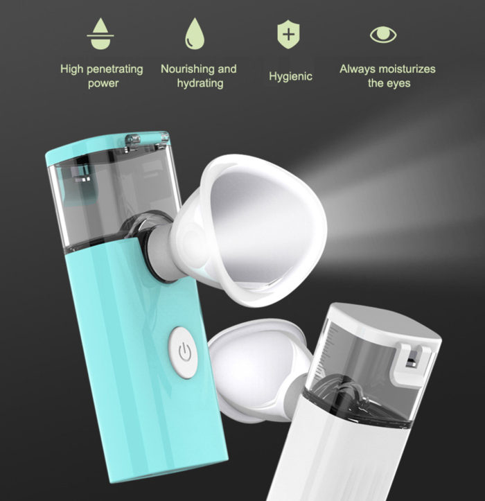 LULA Factory Supply 2 in 1 Portable Ultrasonic Facial Eye Nano Mist Sprayer Beauty Skin Care - Image 7