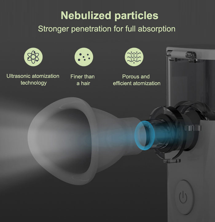 LULA Factory Supply 2 in 1 Portable Ultrasonic Facial Eye Nano Mist Sprayer Beauty Skin Care - Image 2