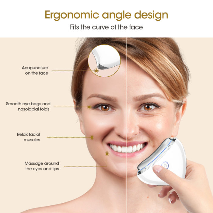 LULA Wholesale Love Electric Scraping Beauty Instrument Facial Micro Current EMS Electric Gua Sha Tools Face Lift Massager - Image 7