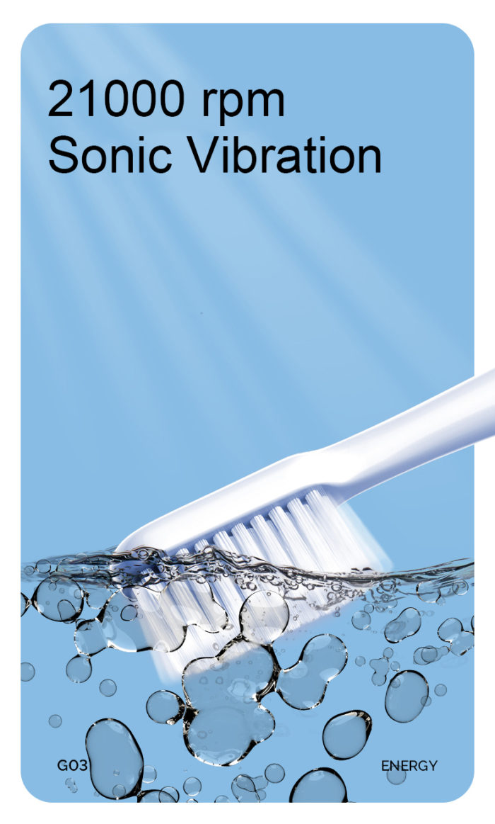 LULA Wholesale Portable Sonic Toothbrush Smart USB Rechargeable Electric Toothbrush for Adult - Image 6