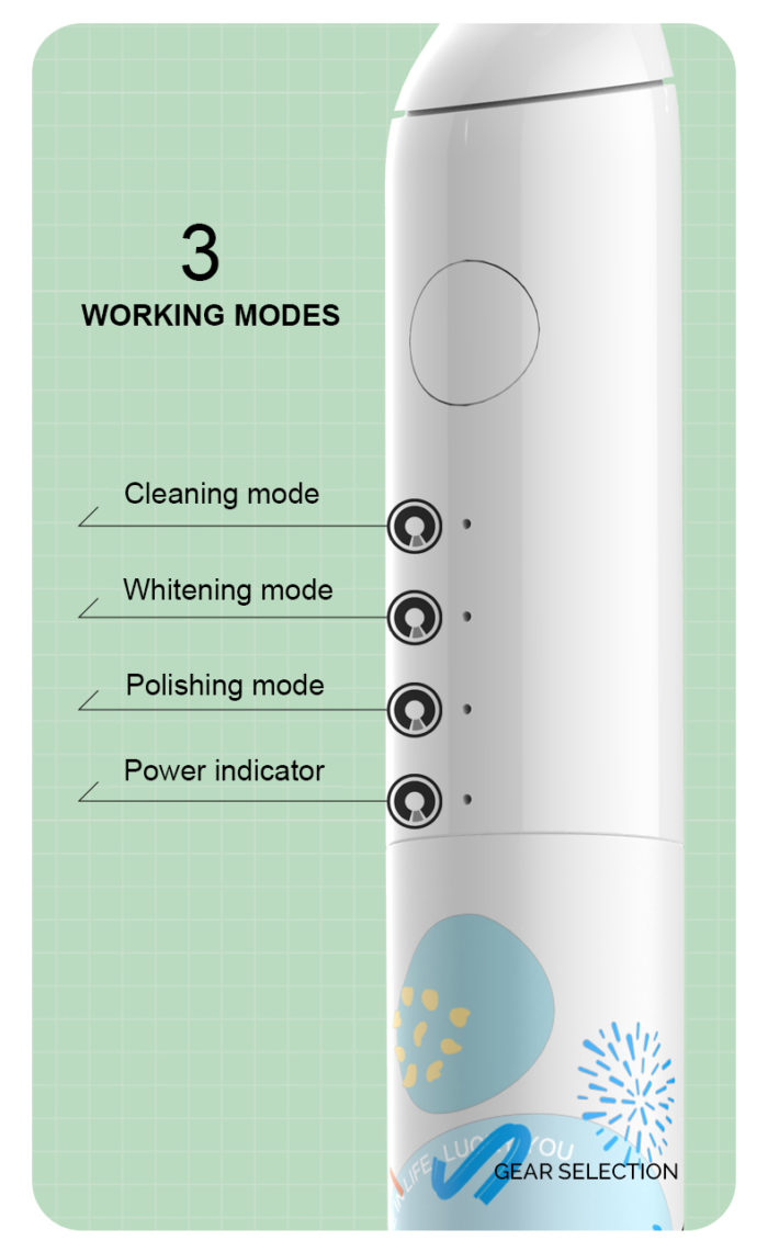 LULA Wholesale Portable Sonic Toothbrush Smart USB Rechargeable Electric Toothbrush for Adult - Image 5