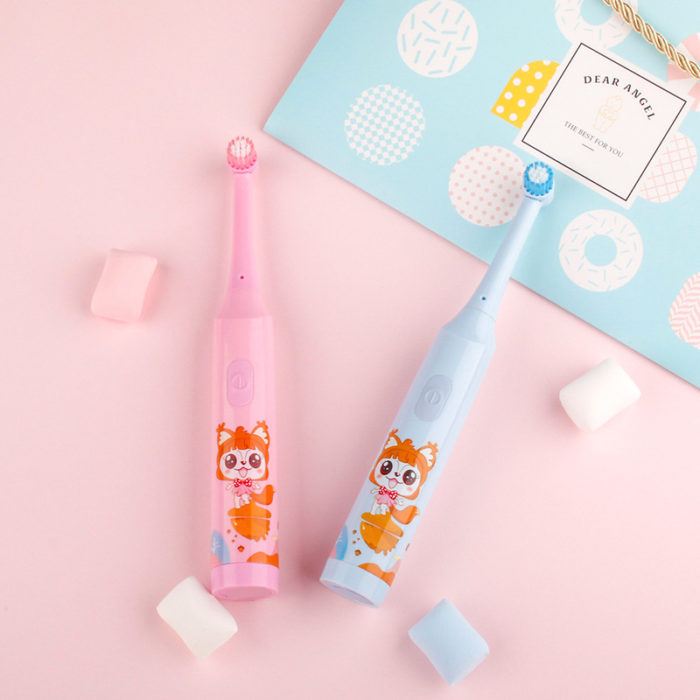 LULA Wholesale Waterproof Rotating Electronic Toothbrush Battery Powered for Kids - Image 2