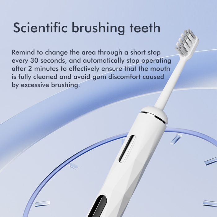 LULA 2023 New Product Electric Toothbrush IPX7 Waterproof Wireless Rechargeable Electric Toothbrush for Adult - Image 4