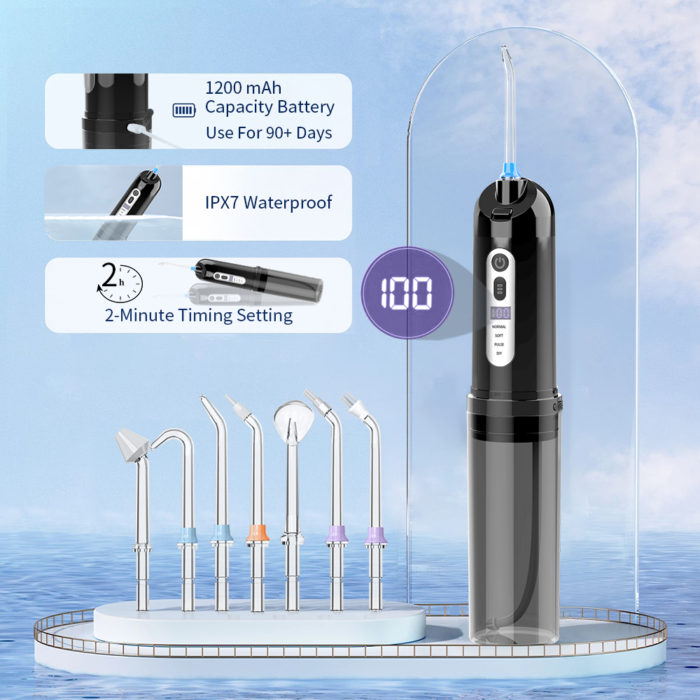 Hot Sale Cordless Portable Oral Irrigator UV Electric Dental Water Flosser With LED display - Image 7