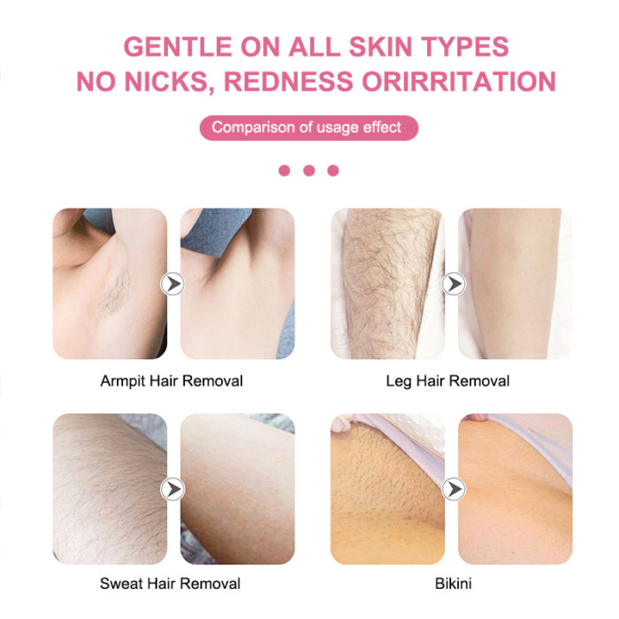 Portable Facial Hair Removal for Woman Electric Razor Shaver Painless Bikini Epilator for Lips - Image 3
