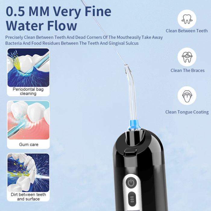 Hot Sale Cordless Portable Oral Irrigator UV Electric Dental Water Flosser With LED display - Image 5