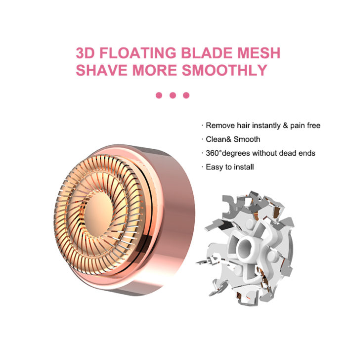 Portable Facial Hair Removal for Woman Electric Razor Shaver Painless Bikini Epilator for Lips - Image 5