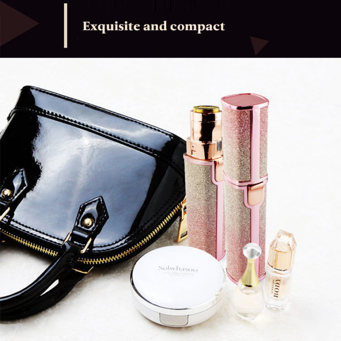 Pocket Painless Electric Epilator Portable Eyebrow Trimmer Facial Hair Remover for Women - Image 6