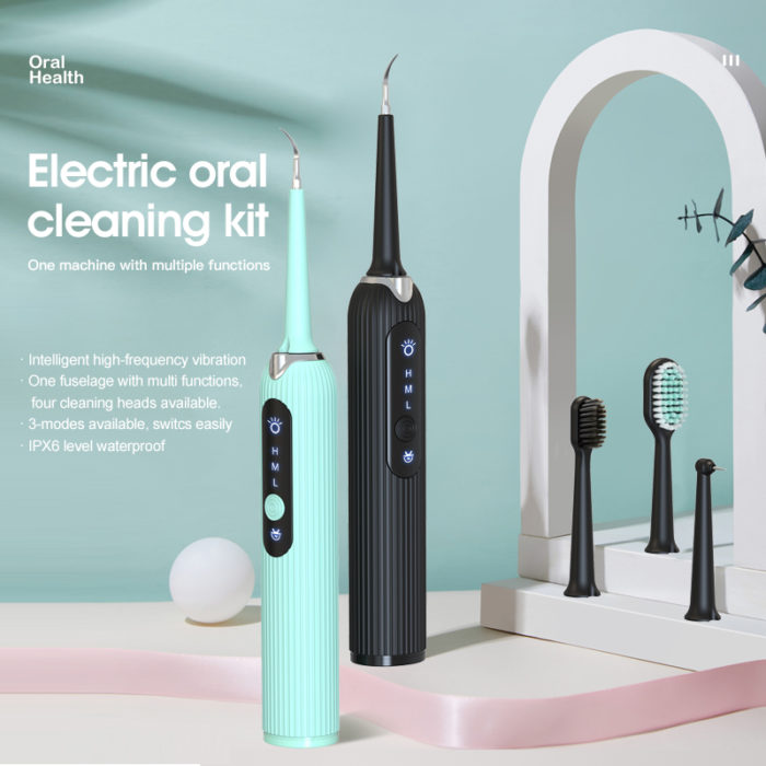 Electric Dental Scaler Vibration Tooth Calculus Remover Stains Tartar Sonic Toothbrush Cleaner - Image 2