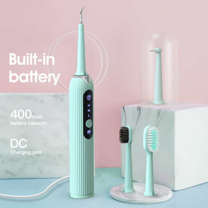 Electric Dental Scaler Vibration Tooth Calculus Remover Stains Tartar Sonic Toothbrush Cleaner - Image 6