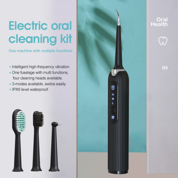 Electric Dental Scaler Vibration Tooth Calculus Remover Stains Tartar Sonic Toothbrush Cleaner - Image 3