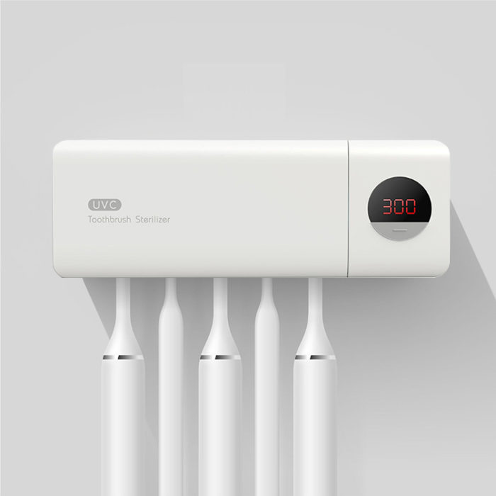 UV Disinfection Toothbrush Sanitizer 5 Slots Fits Most Toothbrushes