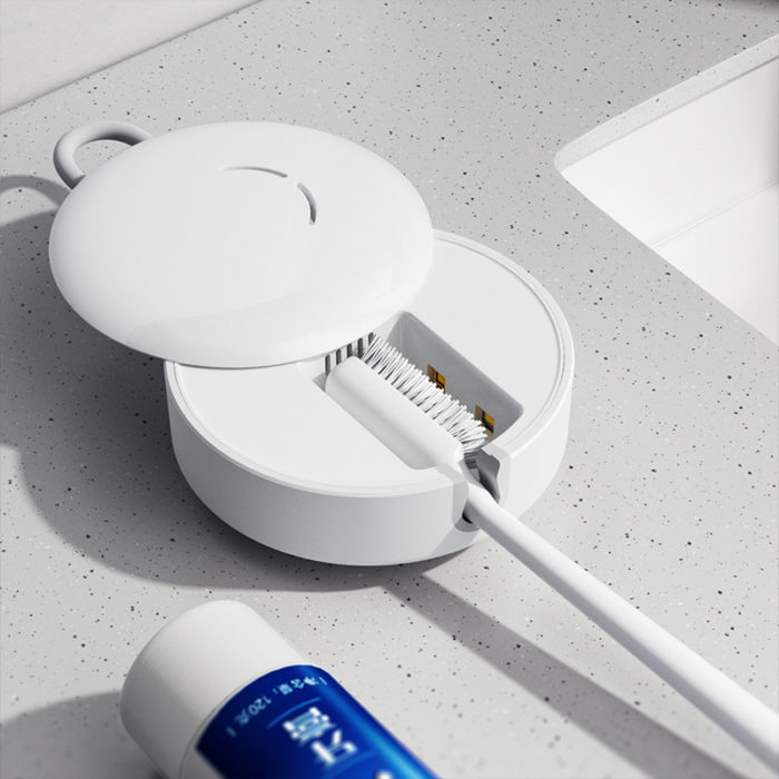 UVC Light Rechargeable Toothbrush Sterilizer for Bathroom Travel - Image 2