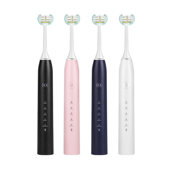 New Product 2023 Three Bristle Sonic Electric Toothbrush Patented 3 Sided toothbrush for Adults