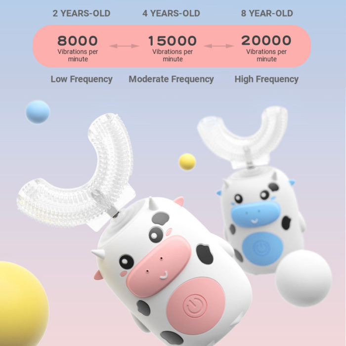 LULA Music Electric Toothbrush U shaped 360 Cartoon Toothbrush for Kids - Image 3