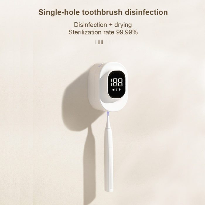 Portable Toothbrush Sanitizer Holder Wall Mounted Mini UV Toothbrush Holder Oral Hygiene Products - Image 2