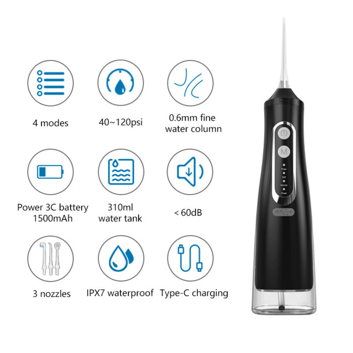 Wholesale Cordless Dental Oral Irrigator Rechargeable IPX7 Water Floss - Image 4