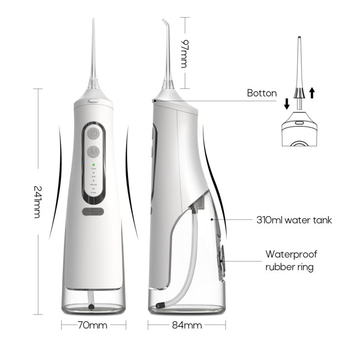 Wholesale Cordless Dental Oral Irrigator Rechargeable IPX7 Water Floss - Image 3