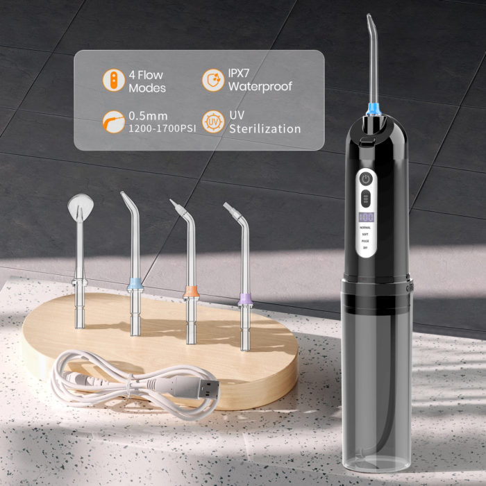 Hot Sale Cordless Portable Oral Irrigator UV Electric Dental Water Flosser With LED display - Image 2