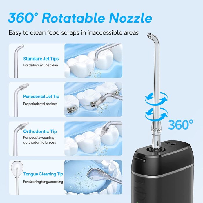Portable Oral Irrigator Dental Mini Cordless Water Flosser - Image 3