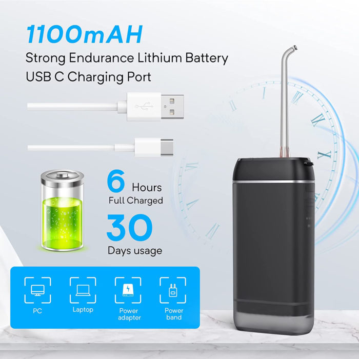 Portable Oral Irrigator Dental Mini Cordless Water Flosser - Image 5