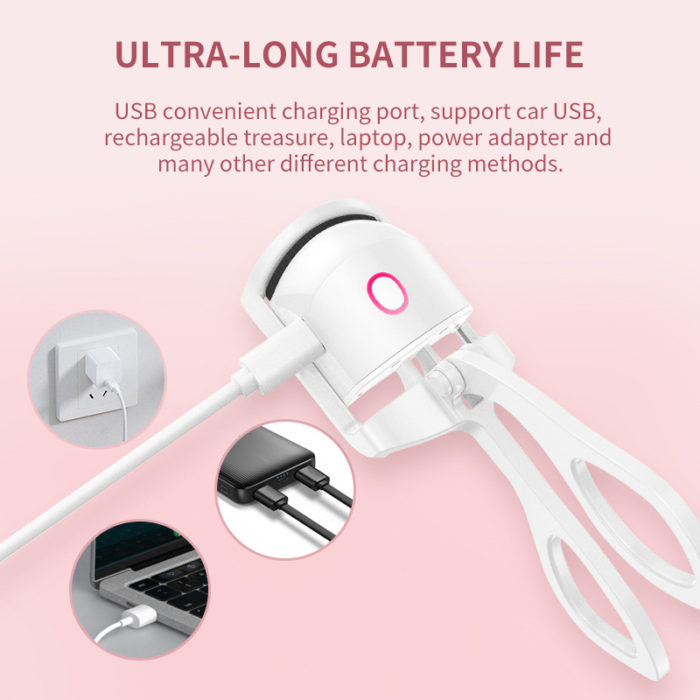 2023 Heated Eyelash Curler Electric Eyelash Curler Rechargeable Eyelash Curler - Image 3