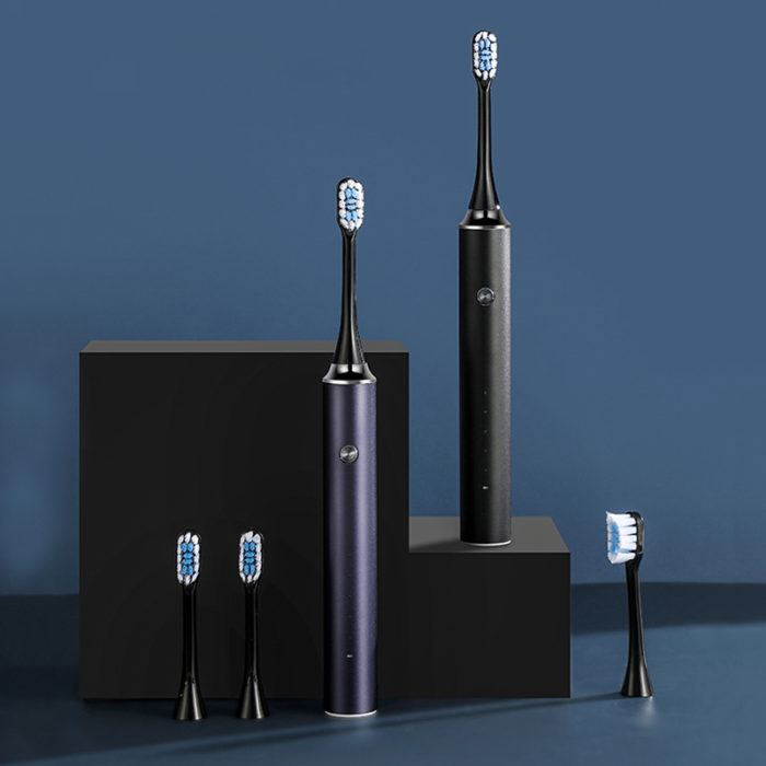 Ultrasonic Metal Electric Toothbrushes with Sonic Electric Toothbrush for Adults