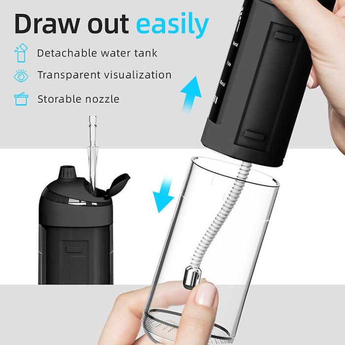 Portable Oral Irrigator Dental Water Flosser for Teeth Cleaner 6 Modes Water Flosser Pick Floss - Image 4