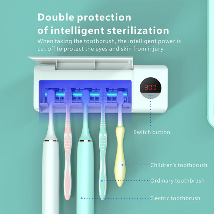 UV Disinfection Toothbrush Sanitizer 5 Slots Fits Most Toothbrushes - Image 3