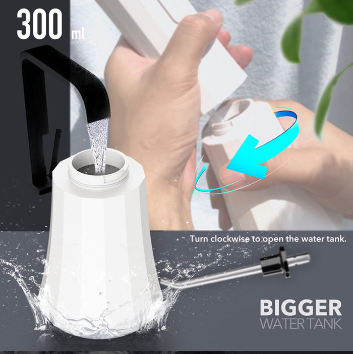 300ML Portable Oral Irrigator White Dental Water Flosser Jet - Image 5