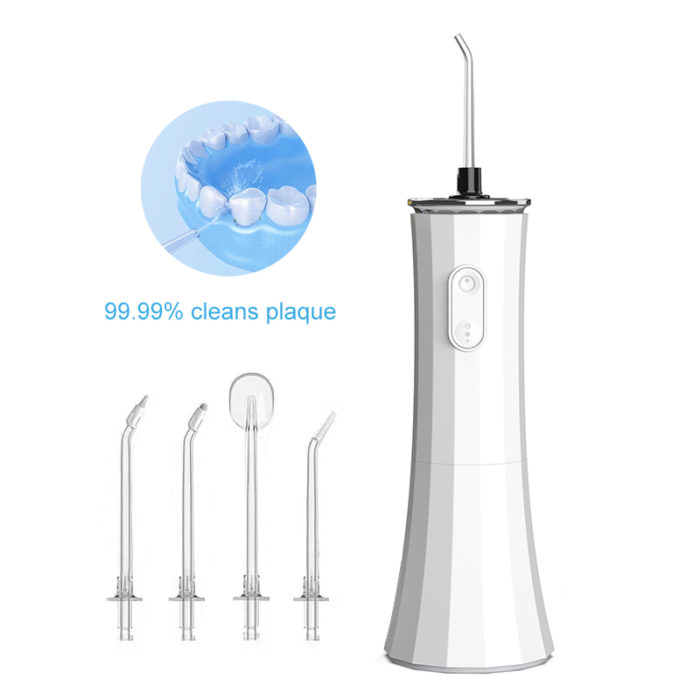 300ML Portable Oral Irrigator White Dental Water Flosser Jet