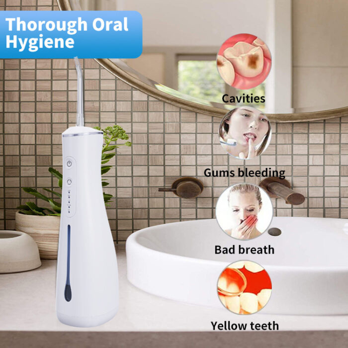 Portable Cordless Water Flosser Oral Irrigator Teeth Cleaning Flosser Water Teeth - Image 3