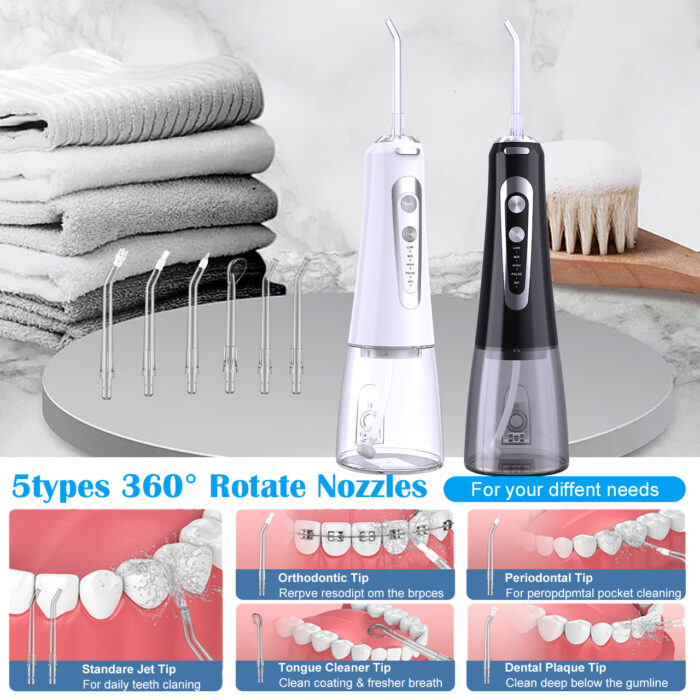 Cordless Water Flosser Oral Irrigator Teeth Cleaning Flosser Water Teeth - Image 5