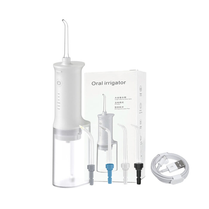 Portable dental irrigator oral irrigator clean teeth cordless water floss