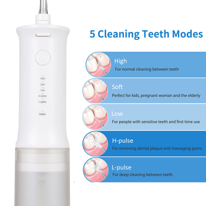 Portable dental irrigator oral irrigator clean teeth cordless water floss - Image 4