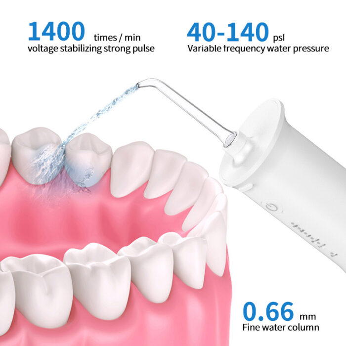 Portable dental irrigator oral irrigator clean teeth cordless water floss - Image 5