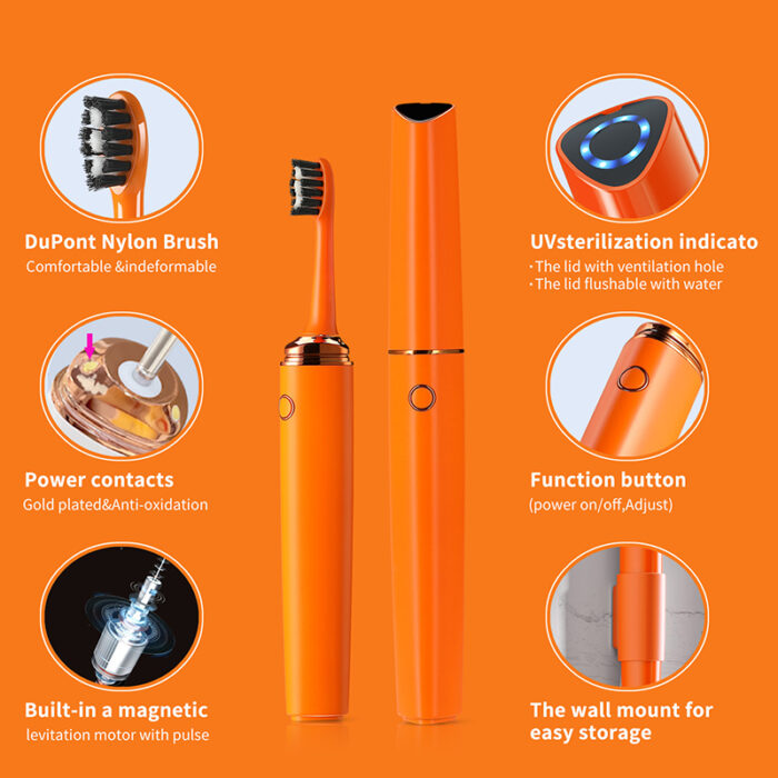 Wholesale Rechargeable Portable Sonic Electric Toothbrush With UVC Sterilization - Image 5