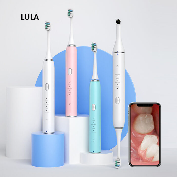Wholesale Double Sided Electric Toothbrush Visual Tooth Oral Cavity Mirror Endoscope WiFi Mobile Smart Electric Toothbrush