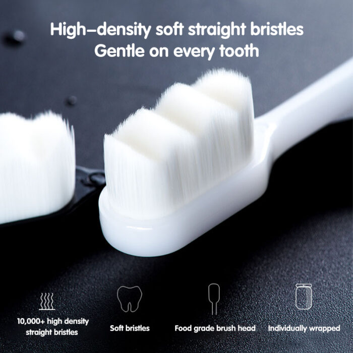 Factory Outlet Soft Toothbrush for Adult Kid 10000 Hairs Dental Brush for Pregnant Portable Travel Nano Toothbrushes - Image 4