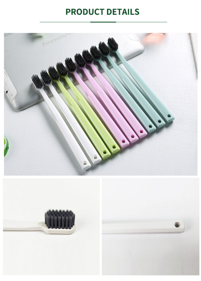 Eco-friendly products soft bristles biodegradable convenient cleaning toothbrush set - Image 3