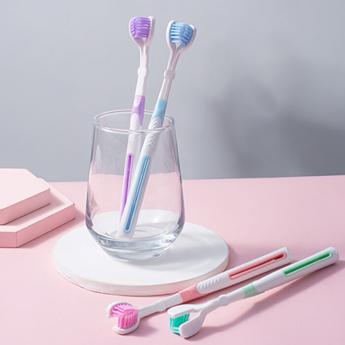 Double Side Head Toothbrush with Squeeze Toothpaste Toothbrush Soft Toothbrush - Image 4
