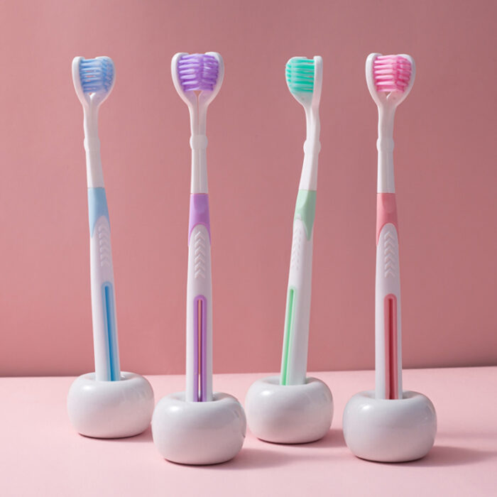 Double Side Head Toothbrush with Squeeze Toothpaste Toothbrush Soft Toothbrush - Image 6
