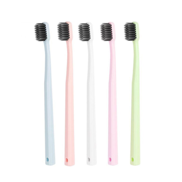 Eco-friendly products soft bristles biodegradable convenient cleaning toothbrush set