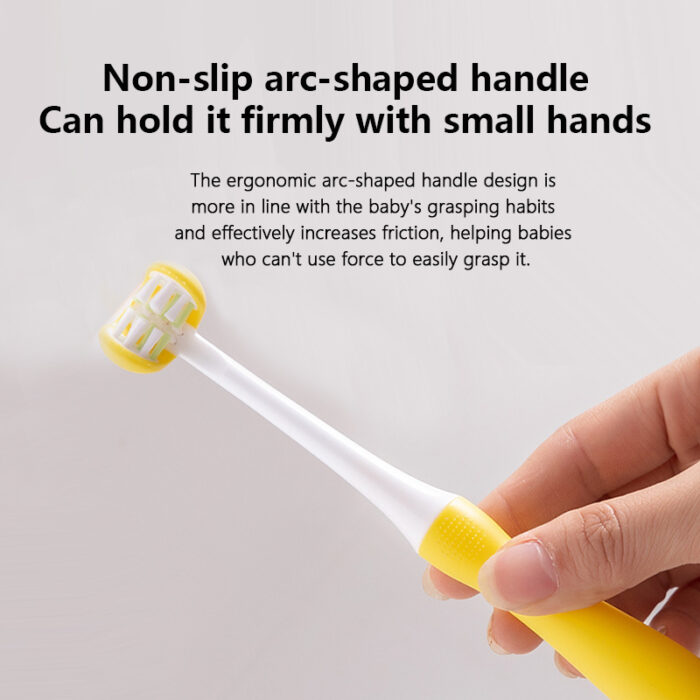 Oral Care Three Sided Toothbrush Gum Care Soft Toothbrush for Kids Baby 12 Months+ - Image 6