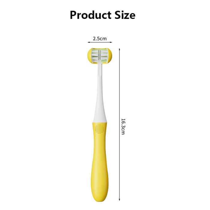 Oral Care Three Sided Toothbrush Gum Care Soft Toothbrush for Kids Baby 12 Months+ - Image 7