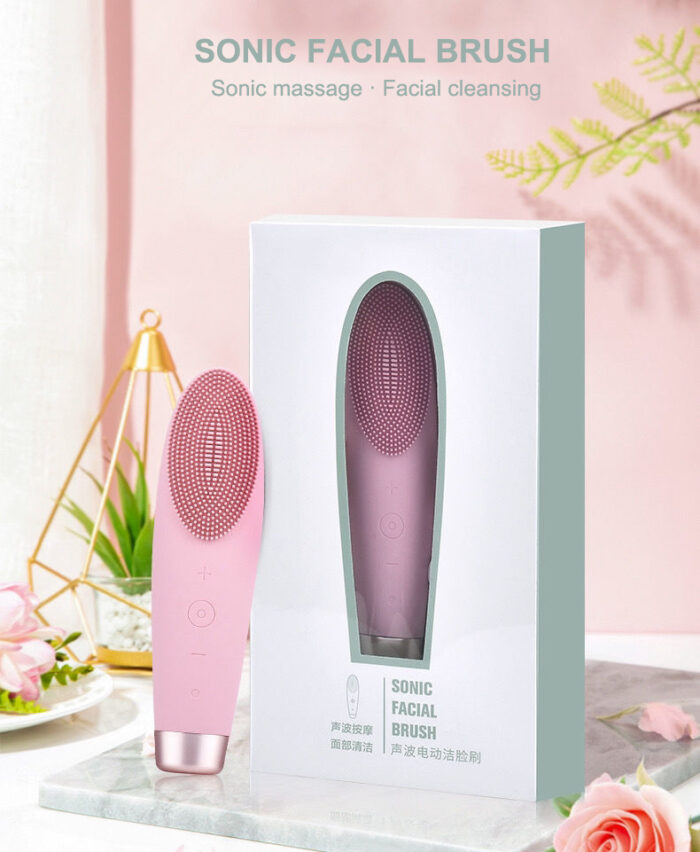 LULA Beauty Facial Cleansing Brush Device for Deep Sonic Facial Cleaner Electric Silicone Face Clean Brush for Skin Beauty - Image 2
